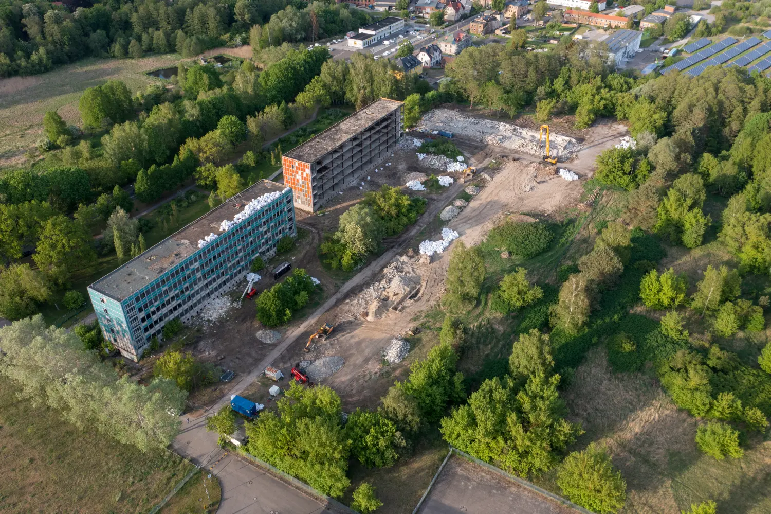 Drohnenblick, Fotografie von Gebäuden