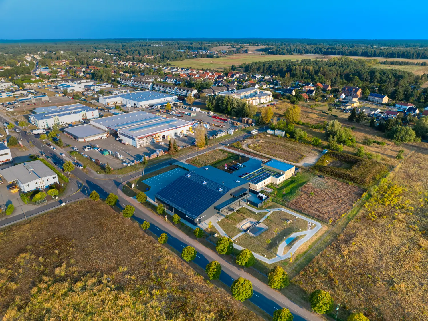 Drohnenblick, Luftbildaufnahmen von Häusern/Grundstücken